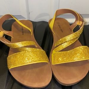 Womens yellow sandals